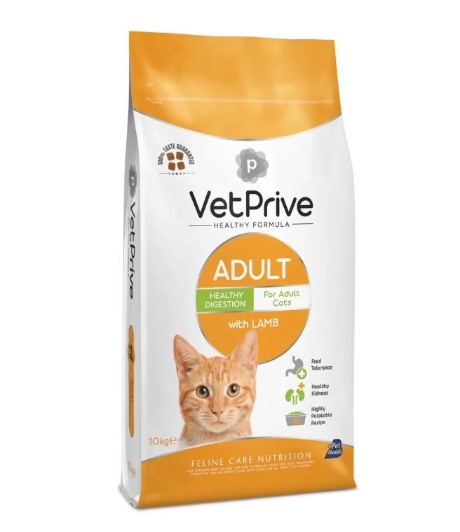 Vet Prive Kuzu Etli Yetişkin Kedi Maması 10kg