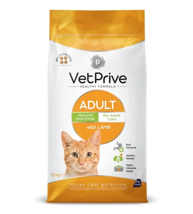 Vet Prive Kuzu Etli Yetişkin Kedi Maması 10kg