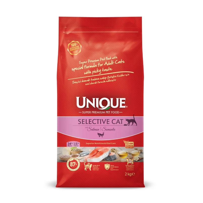 Unique Selective Adult Kedi Maması Somonlu 2kg