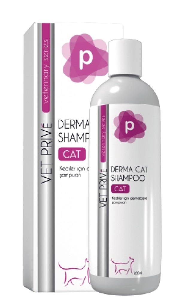 Vet Prive Derma Cat Shampoo/ Kedi Sıvı Şampuanı 200ml.