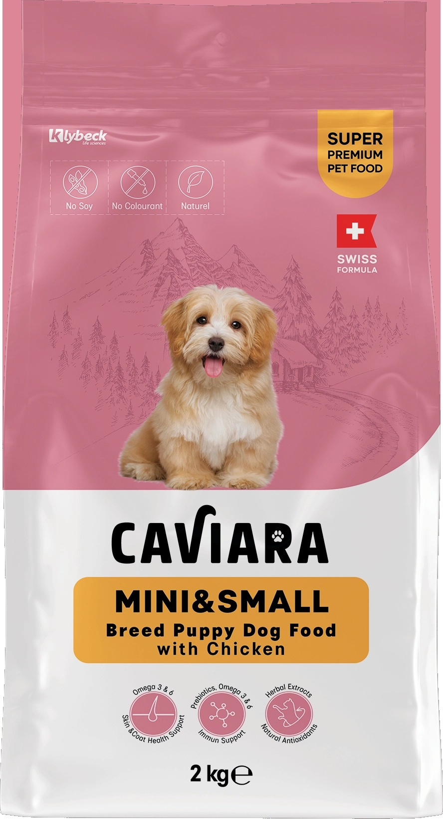 Caviara Tavuklu Mini & Küçük Irk Yavru Köpek Maması 2 Kg