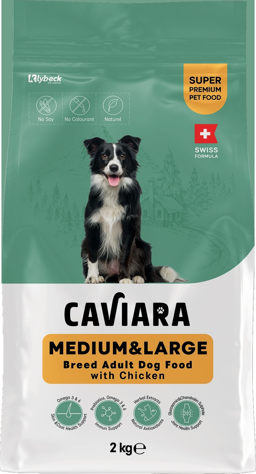 Caviara Tavuklu Orta & Büyük Irk Yetişkin Köpek Maması 2 Kg