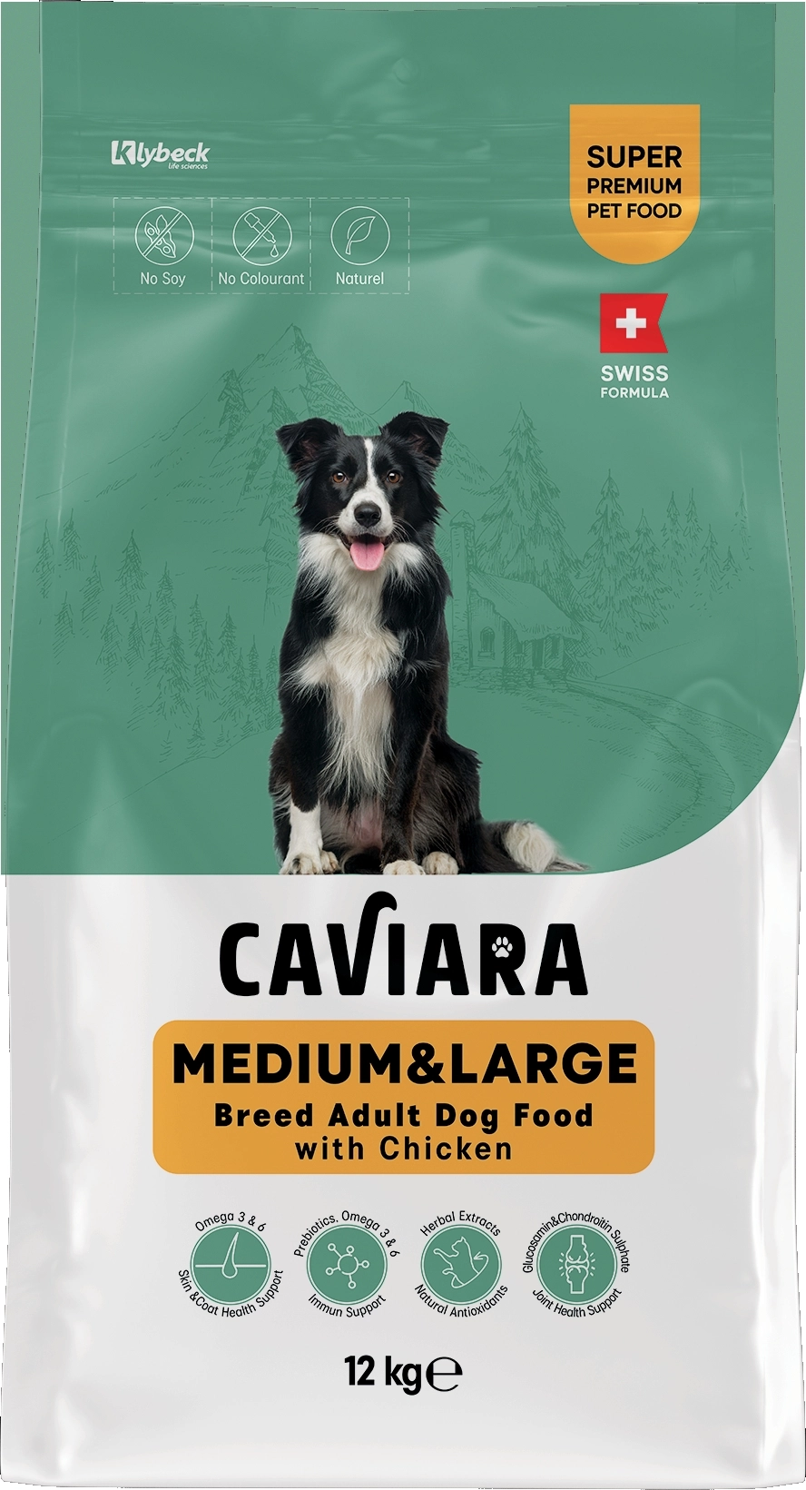 Caviara Tavuklu Orta & Büyük Irk Yetişkin Köpek Maması 12 Kg