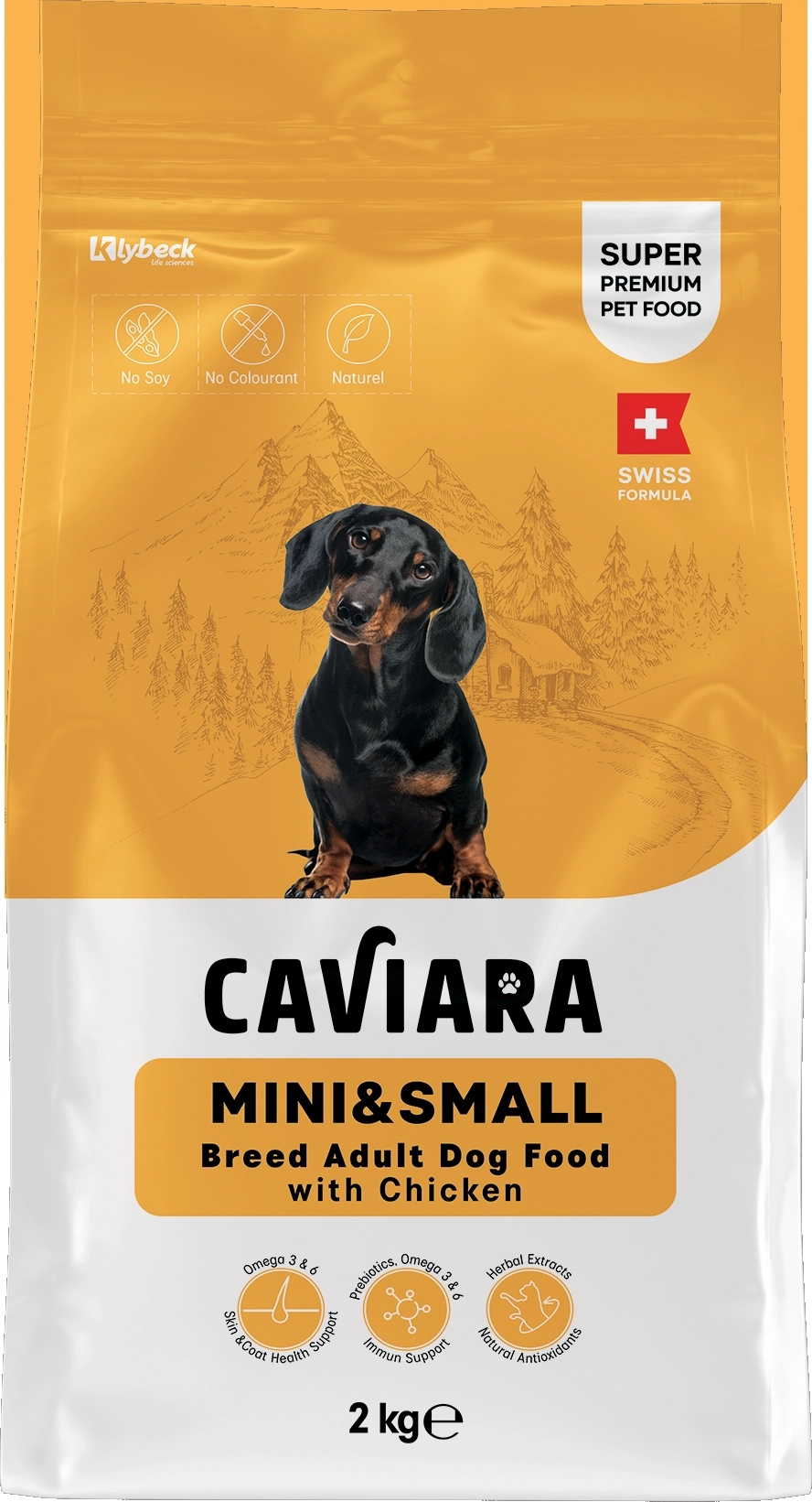 Caviara Tavuklu Mini & Küçük Irk Yetişkin Köpek Maması 2 Kg 