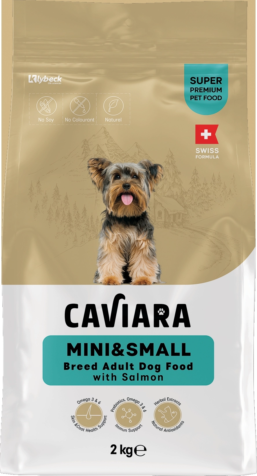 Caviara Somonlu Mini & Küçük Irk Yetişkin Köpek Maması 2 Kg 