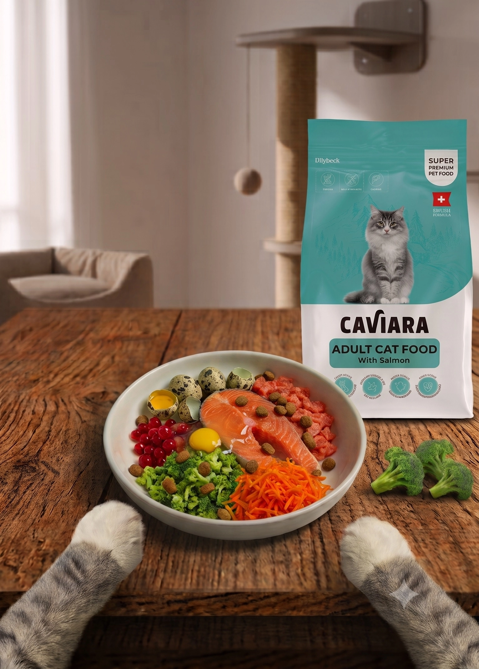 Caviara Somonlu Yetişkin Kedi Maması 1,5 kg