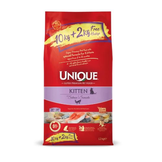 Unique Yavru Kedi Maması Somonlu 10+2 kg