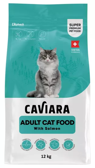 Caviara Somonlu Yetişkin Kedi Maması 12 kg