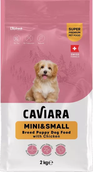Caviara Tavuklu Mini & Küçük Irk Yavru Köpek Maması 2 Kg