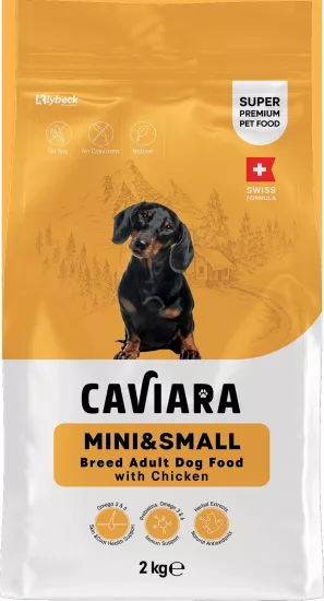 Caviara Tavuklu Mini & Küçük Irk Yetişkin Köpek Maması 2 Kg 