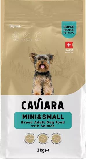 Caviara Somonlu Mini & Küçük Irk Yetişkin Köpek Maması 2 Kg 