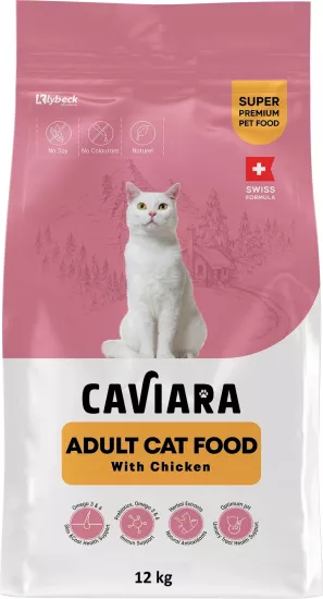 Caviara Tavuklu Yetişkin Kedi Maması 12 kg