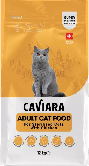 Caviara Tavuklu Yetiskin Kısır Kedi Maması 12 kg