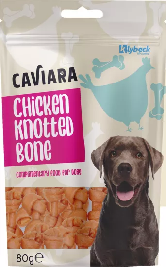 Caviara Tavuk Etli Dügümlü Çigneme Kemigi 80 gr
