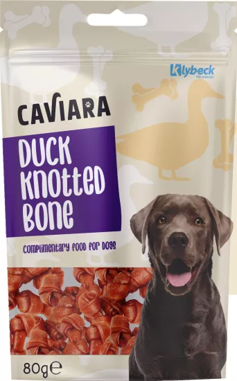 Caviara Ördek Etli Dügümlü Çigneme Kemiği 80 gr
