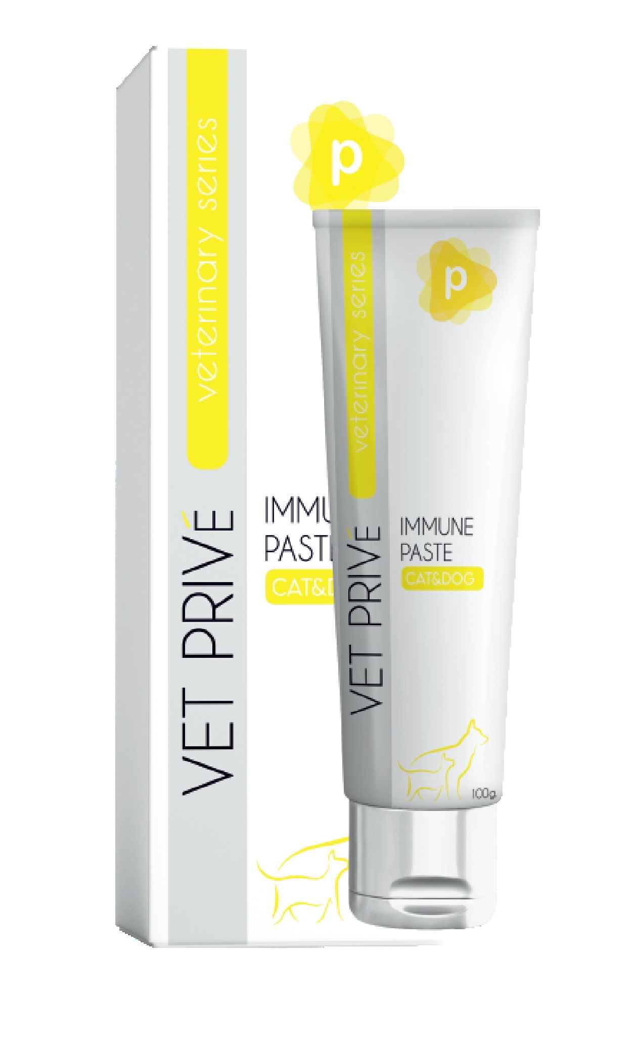 Vet Prive Kedi Ve Köpekler Için Bağışıklık Desteği Pasta 100gr/Immune Paste 
